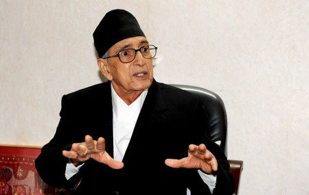 गिरिजाप्रसाद कोइराला। तस्बिर: चन्द्रशेखर कार्की